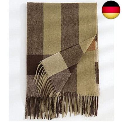 HYUET Winter Pashmina Schal Schal Damen Plaid Elegant Lange Weiche Warme